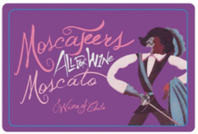  MOSCATEERS ALL FOR WINE MOSCATO WINE OF CHILE