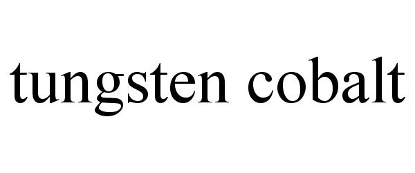 Trademark Logo TUNGSTEN COBALT