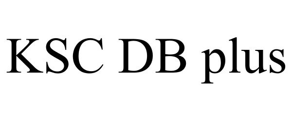 Trademark Logo KSC DB PLUS