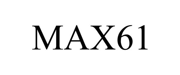 Trademark Logo MAX61