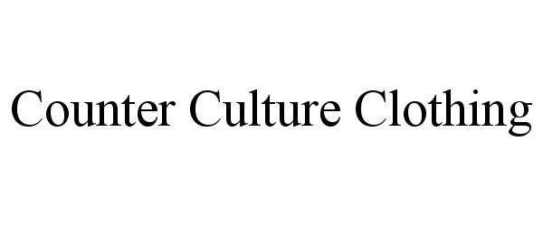  COUNTER CULTURE CLOTHING