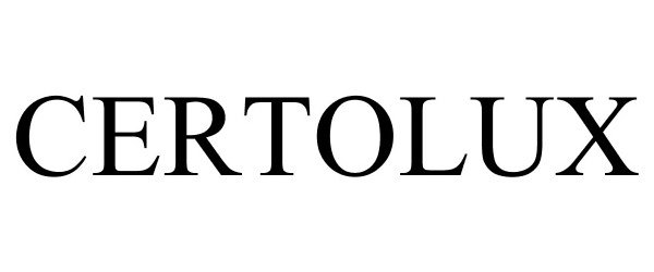 Trademark Logo CERTOLUX