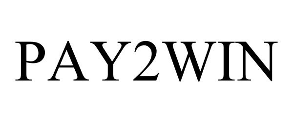 Trademark Logo PAY2WIN