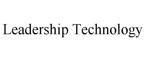  LEADERSHIP TECHNOLOGY