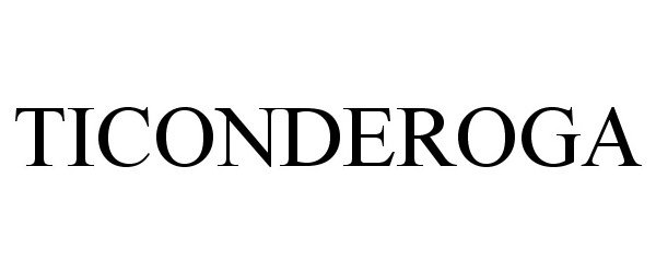 Trademark Logo TICONDEROGA