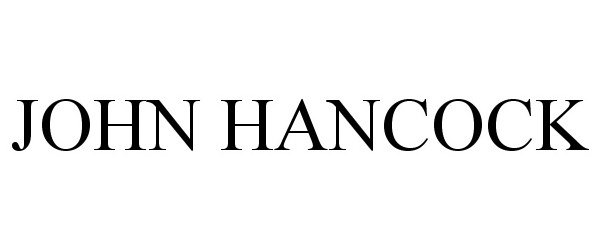 Trademark Logo JOHN HANCOCK