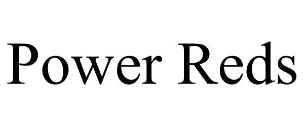 Trademark Logo POWER REDS