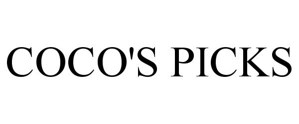 Trademark Logo COCO'S PICKS