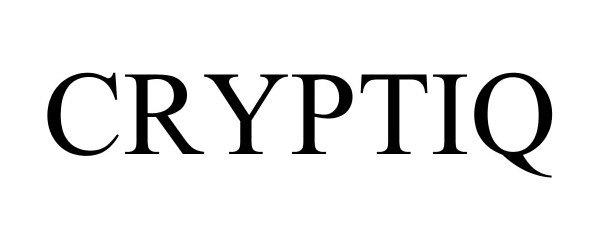 Trademark Logo CRYPTIQ