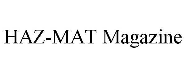 Trademark Logo HAZ-MAT
