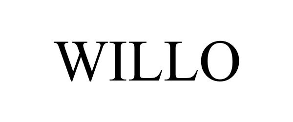 Trademark Logo WILLO