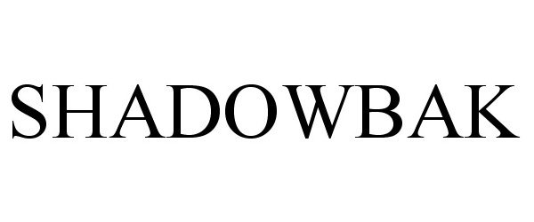 Trademark Logo SHADOWBAK