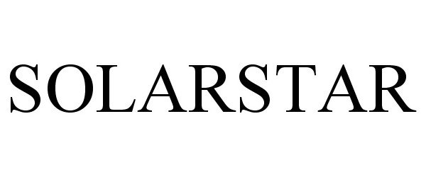 Trademark Logo SOLARSTAR