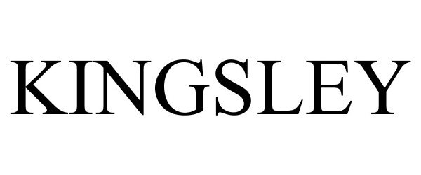 Trademark Logo KINGSLEY