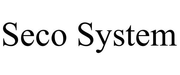 Trademark Logo SECO SYSTEM