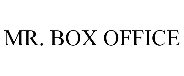 Trademark Logo MR. BOX OFFICE