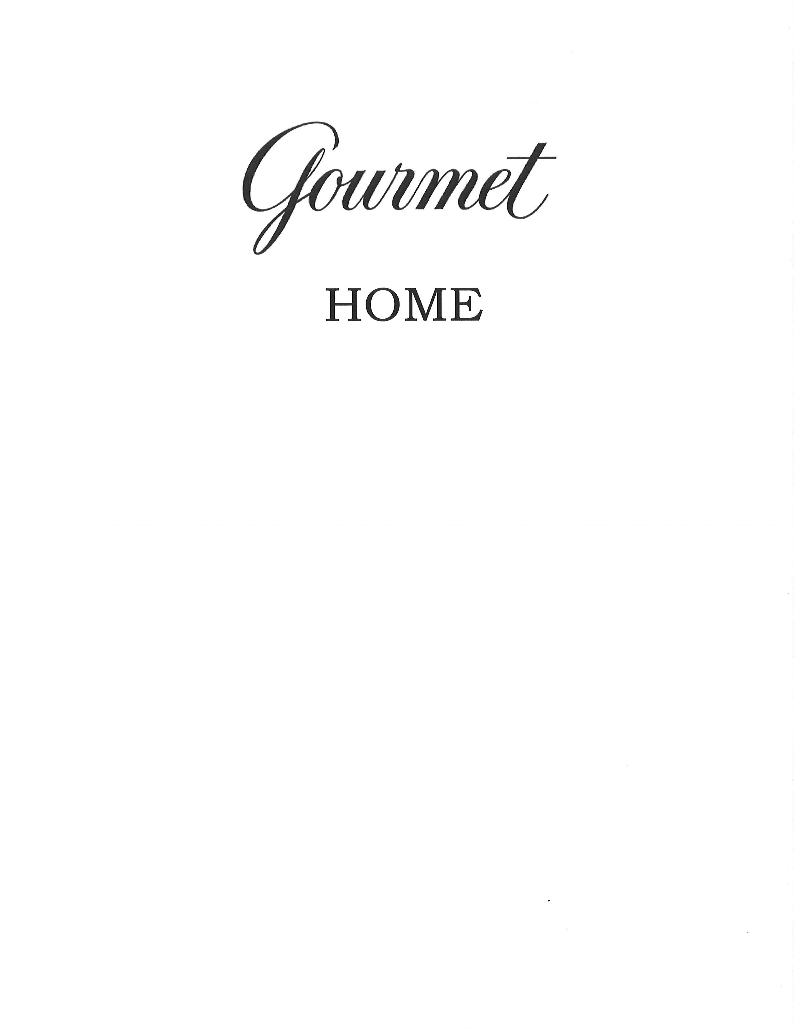Trademark Logo GOURMET HOME