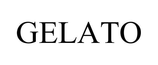 Trademark Logo GELATO