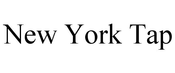 Trademark Logo NEW YORK TAP