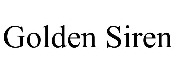 Trademark Logo GOLDEN SIREN