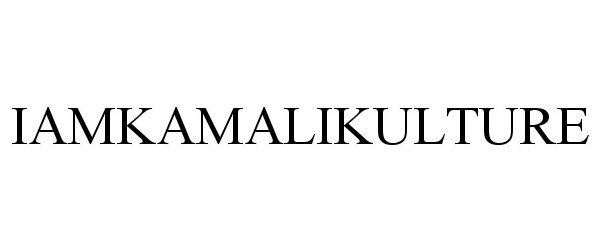 Trademark Logo IAMKAMALIKULTURE