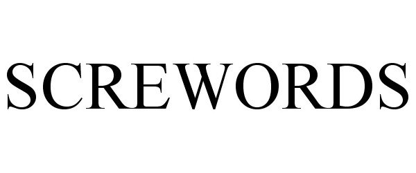 Trademark Logo SCREWORDS