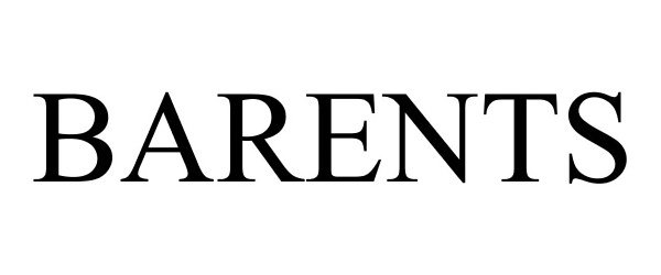 Trademark Logo BARENTS