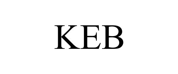 Trademark Logo KEB