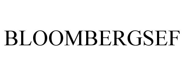 Trademark Logo BLOOMBERGSEF