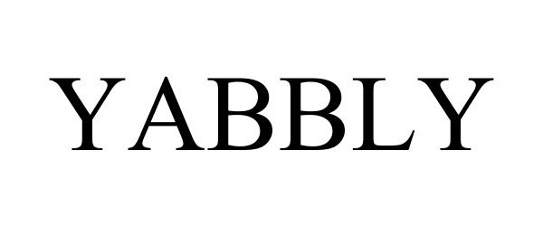Trademark Logo YABBLY