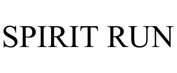 Trademark Logo SPIRIT RUN