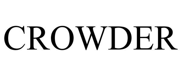 Trademark Logo CROWDER