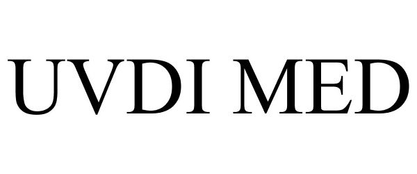 Trademark Logo UVDI MED