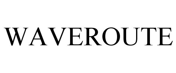 Trademark Logo WAVEROUTE