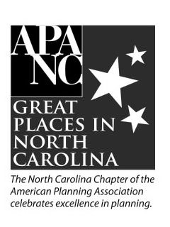 Trademark Logo APA NC GREAT PLACES IN NORTH CAROLINA THE NORTH CAROLINA CHAPTER OF THE AMERICAN PLANNING ASSOCIATION CELEBRATES EXCELLENCE IN P