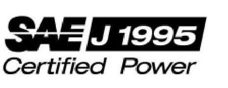 Trademark Logo SAE J1995 CERTIFIED POWER