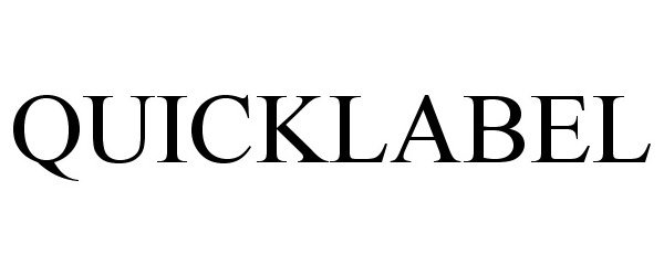 Trademark Logo QUICKLABEL