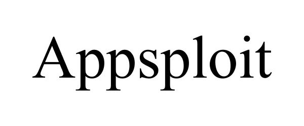 Trademark Logo APPSPLOIT