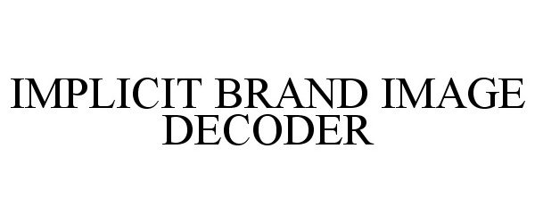  IMPLICIT BRAND IMAGE DECODER