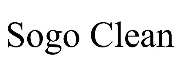 Trademark Logo SOGO CLEAN