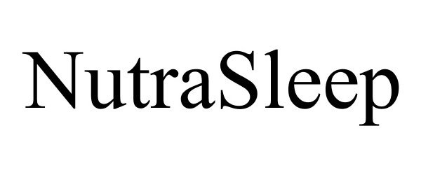  NUTRASLEEP