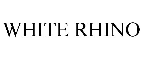 Trademark Logo WHITE RHINO