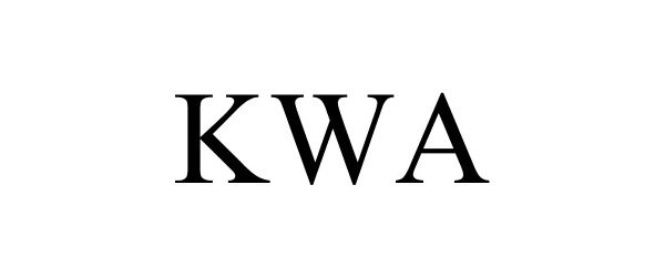 Trademark Logo KWA