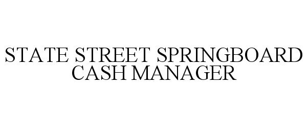  STATE STREET SPRINGBOARD CASH MANAGER