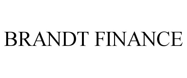 Trademark Logo BRANDT FINANCE