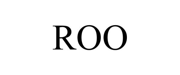 Trademark Logo ROO