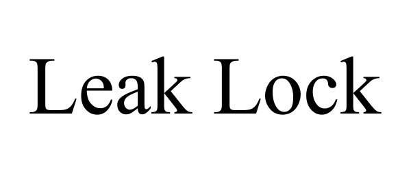 Trademark Logo LEAK LOCK
