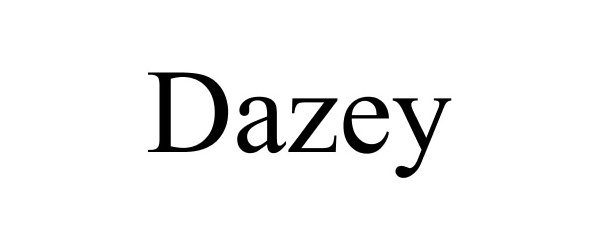 Trademark Logo DAZEY