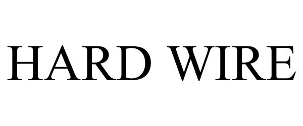 Trademark Logo HARD WIRE