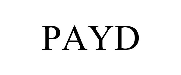 Trademark Logo PAYD